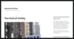 Desktop Screenshot of metacentricities.com